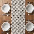thumbnail image 6 of Black Beige Dandelion Table Runner - 48 Inch Long, Kitchen Dining Table Runner Dresser Scarves, Farmhouse Botanical Blossom Farmhouse Decor for Coffee Tables Wedding Party Banquet, 6 of 8