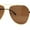 Gold Brown Brown, variant on Mens Polarized Classic Air Force Pilot Officer Metal Sunglasses Gold Black