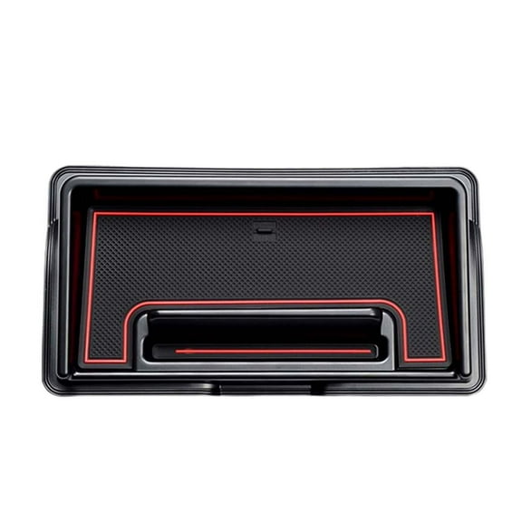 Car Interior Dashboard Storage Box, Auto Organizer Holder Phone Cradles Tray Car Red