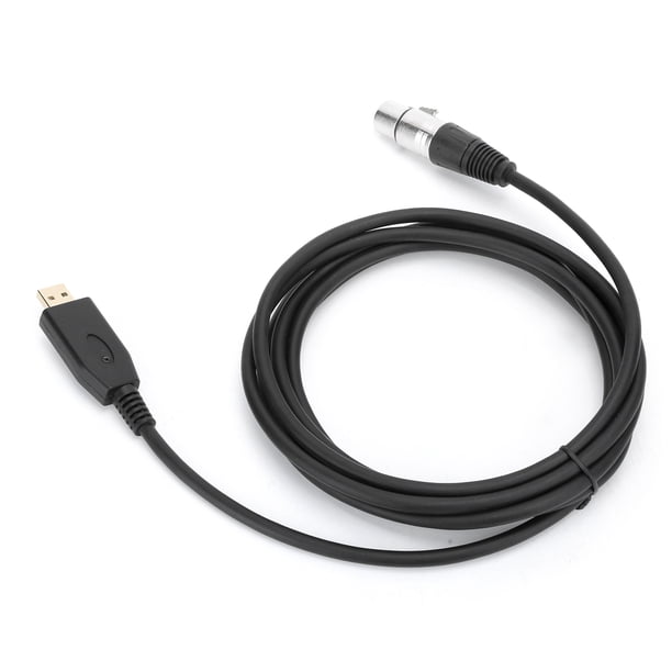 Cable de micrófono hembra USB a XLR Bling Bling profesional alto rendimiento
