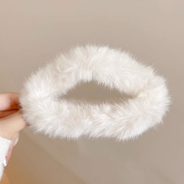 Pinza de pelo grande de felpa para mujer, para otoño e invierno, con lazo, con forma de tiburón, para tocado