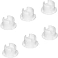 thumbnail image 1 of 12pcs Tape Lock Button Plug Plastic Bottom Rail Cord Cover White Color Tape Lock Plug Blinds Accessory for Horizontal Faux Wood Blinds Bottom Rail, 1 of 5