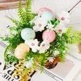 thumbnail image 1 of Easter Egg Floral Picks Artificial Flower Stems 16 Inch, Plastic Egg Bouquet for Wreath Arrangement, Spring Home Decor for Easter Tree, Gift for Holiday Party Table Centerpiece Vase Decoration, 1 of 6