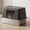 Black, variant on Fully Enclosed Stainless Steel Large Cat Litter Box with Lid, Non-Stick Odor Control Kitty Litter Box for Indoor Cats