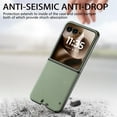 thumbnail image 5 of Designed for Motorola Razr 40 Folding Case, Carbon Fiber Texture + TPU, Shockproof Lightweight Slim Drop Protection Cover for Motorola Razr 40, Green, 5 of 9