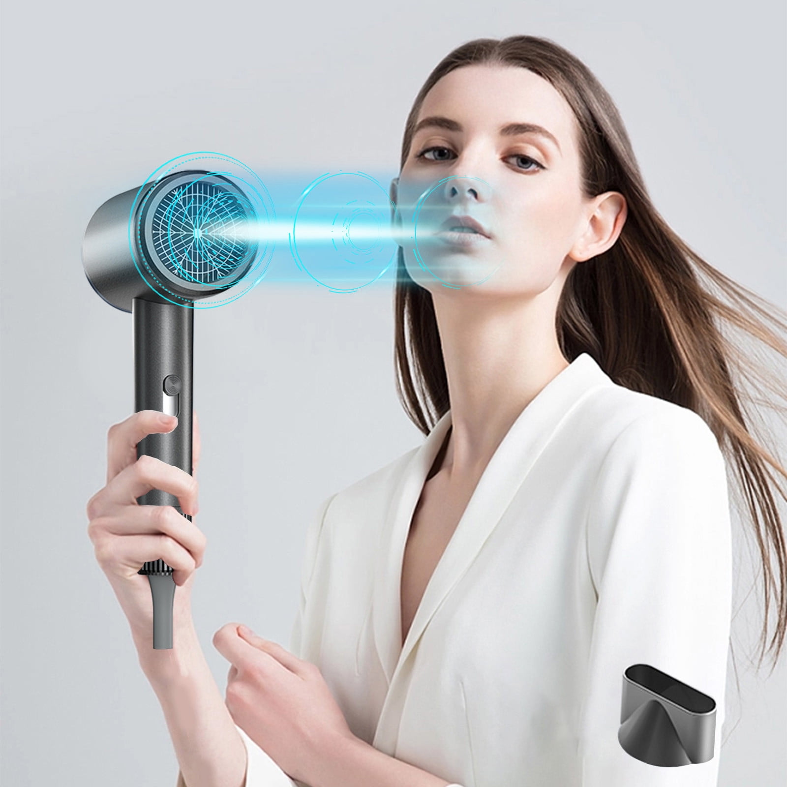 Dvkptbk Handheld Hairdryer Hair Dryer High-Power Hair Dryer Home Hair Dryer Hot Wind Comb Hair Salon Blowing Comb Home Appliances