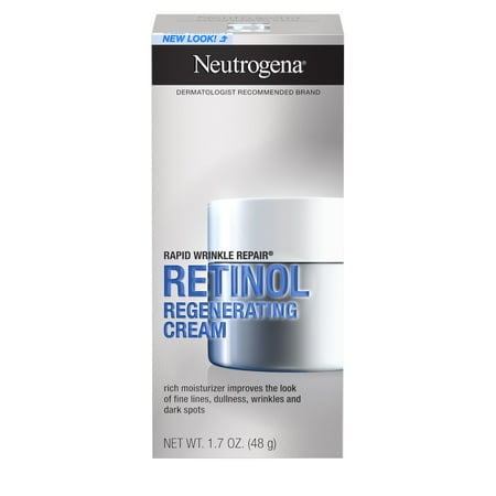 Neutrogena Rapid Wrinkle Repair Retinol Cream, Hyaluronic Acid Face Moisturizer, 1.7 oz