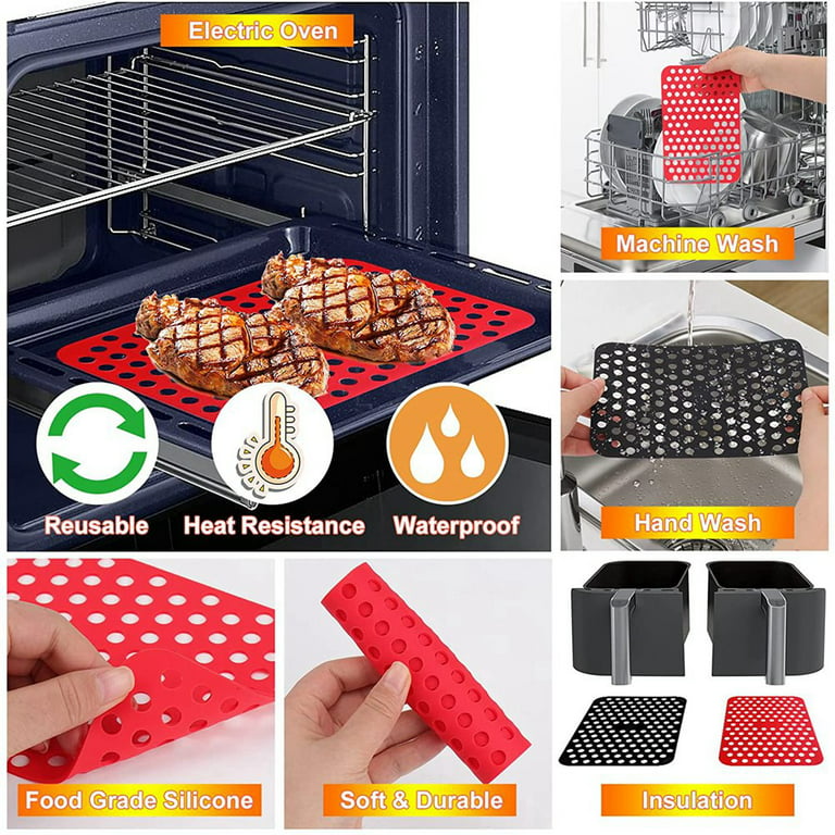 Reusable Silicone Fryer Liners for Ninja Foodi Fryer DZ201, Non-Stick Fryer  Access 