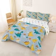 thumbnail image 7 of jejeloiu Colorful Cute Dinosaur Full Size Comforter Sets,Wild Animal Bedding Sets For Boys Kids Reversible 3 Pieces, 7 of 7
