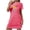 Hot Pink, variant on HomeGardon Women's Sleepwear Nightgowns for Women,Fashion Print Medium Length Dress Oversized Short Nightgown Fashion Chest Print Short Sleeve Nightdress,S-XXL