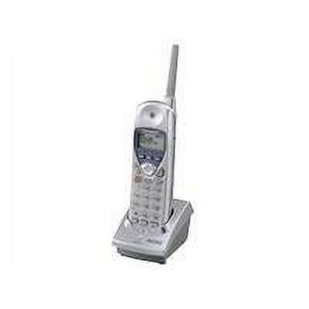 Panasonic KX-TGA270S - Cordless extension handset with caller ID/call waiting - 2.4 GHz - 4-way call capability - 2-line operation - silver - for Panasonic KX-TG2700S, KX-TG2720S, KX-TG2730S, KX-TG2740S