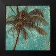 thumbnail image 2 of Pinto, Patricia 15x15 Black Modern Framed Museum Art Print Titled - Palm on Turquoise I, 2 of 5