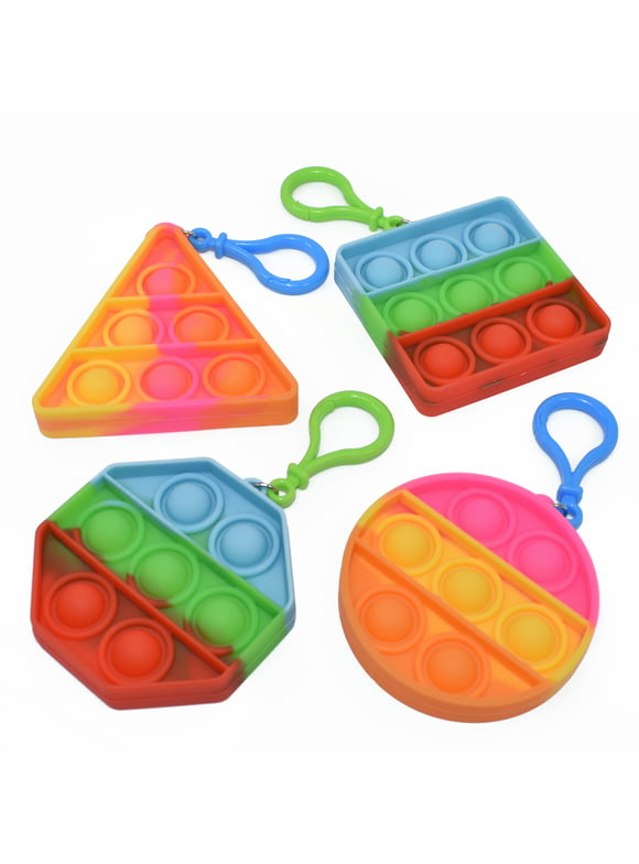 Way To Celebrate Pop Fidgety Rainbow Color - 4 Pieces/Pack