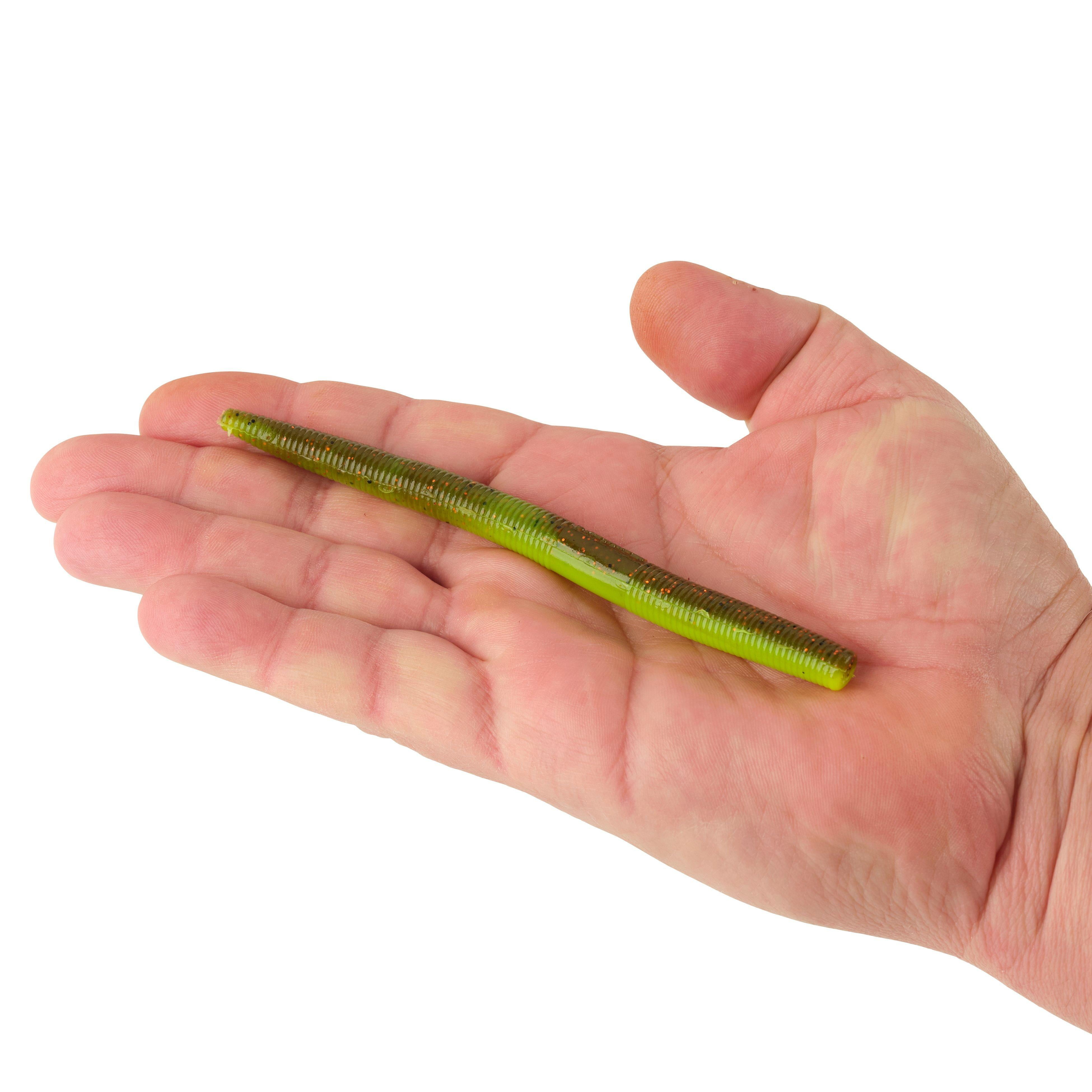 Berkley PowerBait® The General Fishing Bait, Coppertreuse, 5 1/4in | 13cm, Soft Stick Bait with Irresistible Flavor, Eye-Popping Colors, Classic Stick Bait Action, Deadly Bass Bait