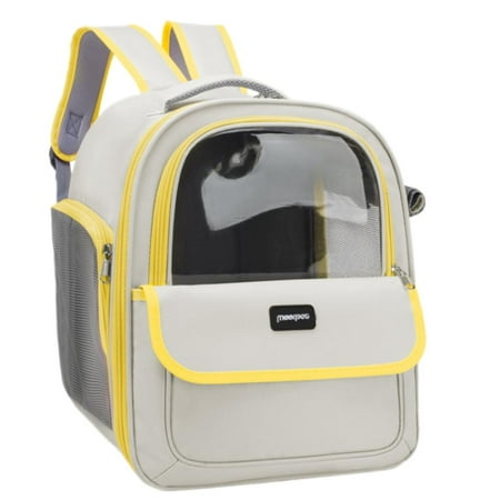 WE-POLUJ Outdoor Cats Carrying Bag  Breathable Spacious Bag Pet Backpack  Comfortable Shoulder Strap for Small Animals