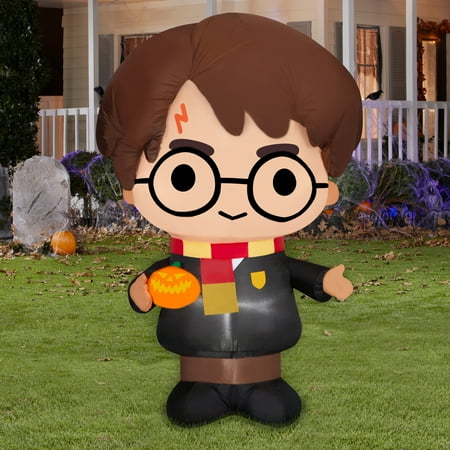 53 Inch Harry Potter with Jack o Lantern Warner Brothers for Halloween by Airblown Inflatables