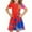 Red, variant on Pounoo New Dresses For Kids Dresses For Girls Summer Swing Short Sleeve Casual Clothes For Kids Sundress 4-14T Dresses For Girls 10-12