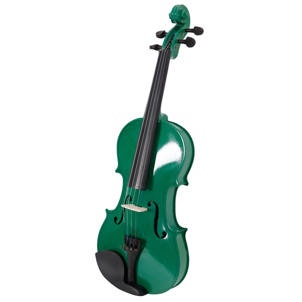 4/4 Acoustic Violin Case Bow Rosin, Green