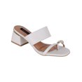 thumbnail image 1 of Sandalia con tacón Alnia en Piel vegana – Blanco, 1 of 4