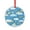Pattern-1, variant on Pink White And Blue And Grey Rainbow Crystal Glass Ornament Holiday Decorations And Xmas Gift Ideas Retro Nursery Rainbow Sun Cloud Holiday Ornaments