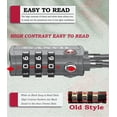 thumbnail image 3 of ANVIL TSA Approved Cable Luggage Locks 3 Digit Combination with Zinc Alloy Steel, 3 of 6