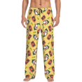 thumbnail image 1 of Balery Pineapples Sharks In Hawaiian Pantalones de pijama para hombre, pijama ultraligero, pantalón de descanso-3X-Large, 1 of 6