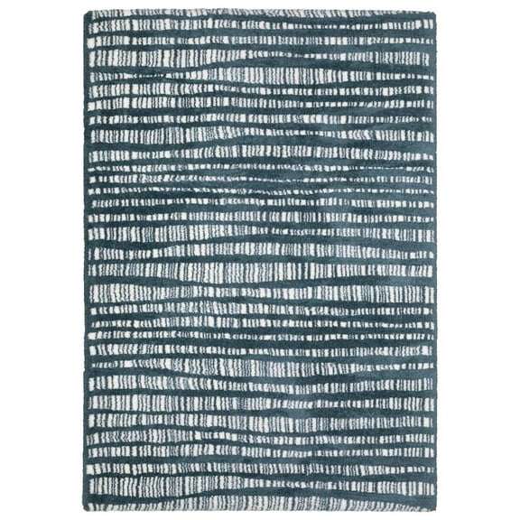 Oriental Weavers Galileo Area Rug - GAL01 - 3'10" x 5'5" - in Dark Teal/ Ivory - Modern Industrial Style, Stain Resistant, Family and Pet Friendly , Entrway, Bedroom Rug