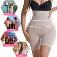thumbnail image 6 of VENUZOR Body Shaper for Women Padded Butt Lifter Panties High Waisted Shaper Breathable Bottom Pants Thigh Control Underwear on Clearance,Beige, 6 of 7