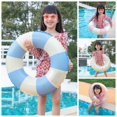 thumbnail image 2 of Anillo de natación inflable a rayas para niños, juguete de playa para jugar en la piscina al aire libre, regalo de verano, 2023, 2 of 4