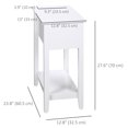 thumbnail image 3 of HOMCOM Flip Top End Table, Side Table with Storage Shelf, Cable Management, 3 of 10