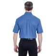 thumbnail image 2 of 8977 UltraClub Men's Whisper Twill Short-Sleeve Plain Dress Shirt, 2 of 3