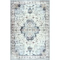 thumbnail image 7 of Balacho Flame Resistant Blue & Purple Boho Floral Area Rug Living Room Carpet, 5' x 8', 7 of 7