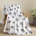 thumbnail image 3 of Yibo Fall Pumpkin Maple Leaves Blanket Flannel Soft and Comfortable Anti-static Bed Sofa Blanket, 3 of 8