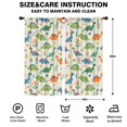 thumbnail image 2 of Blackout Kids Curtains,Beige Dinosaur Pattern Childrens Insulated Curtains Set Of 2,Bedroom Essentials,Toddler Room Decor 42"x84", 2 of 5