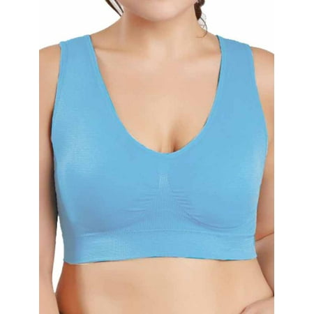 

Women Double Layer Large Size Wirefree Vest Sports Bra