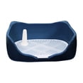thumbnail image 1 of GROWTH TANK Dog Potty Tray with Removable Post Accessory Dog Pad Holder Tray , Keep paws Dry Blue, 1 of 9