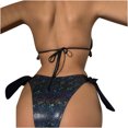 thumbnail image 4 of Bikini para mujer Traje de baño dividido con cordones Patrón de piel de serpiente Traje de baño Estilo de tres puntos OAVQHLG3B Store lin121212, 4 of 4