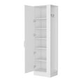 thumbnail image 4 of CoSoTower 2-Door 6-Shelf Tall Storage Cabinet White, 4 of 6