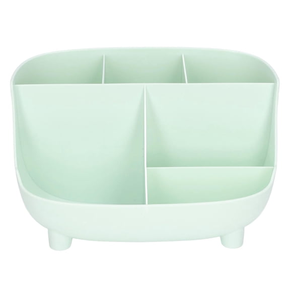 Suodoka 6‑Compartment Desktop Organizer – Compact, Durable Storage Box for Home, Office, Dorm, and Bathroom