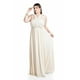 thumbnail image 5 of Vestido de noche multiformas Roman Fashion / Tallas Extras, 2001 (Beige) beige 38, 5 of 8