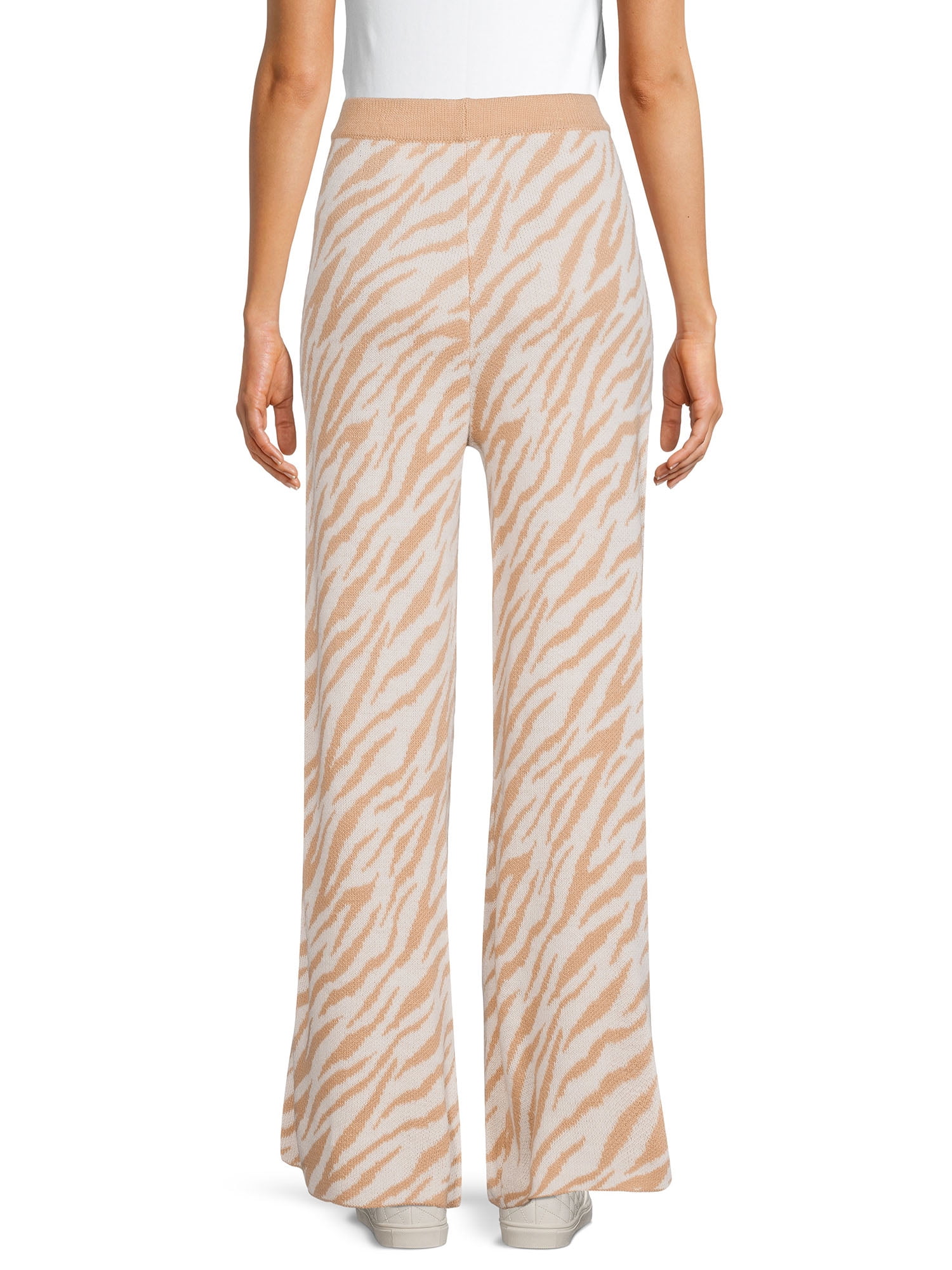 Time and Tru Women's Jacquard Sweater Rib Pants