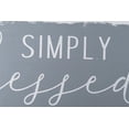 thumbnail image 4 of Parisloft Indoor Simply Blessed Modern Farmhouse Wood Wall Sign, Gray, 15.875"W, 4 of 7