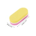 thumbnail image 4 of Unique Bargains 50 Pcs Mini Block Oval Nail Buffers for DIY Yellow Pink, 4 of 6