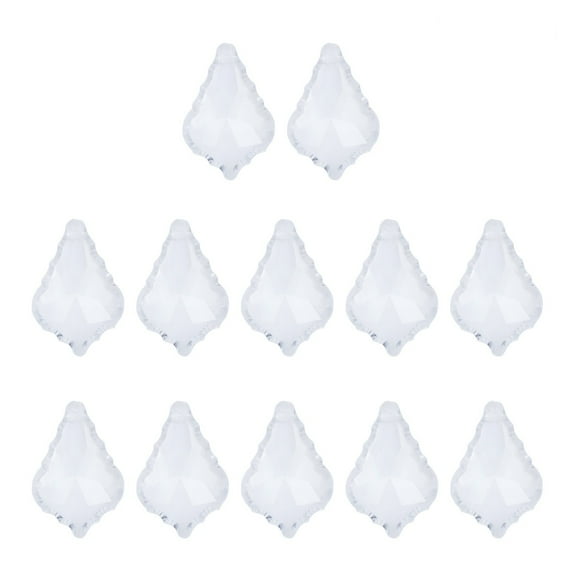 MLINS DIY Clear Glass Crystal Pendants for Chandeliers Lighting Projects 12pcs 38MM