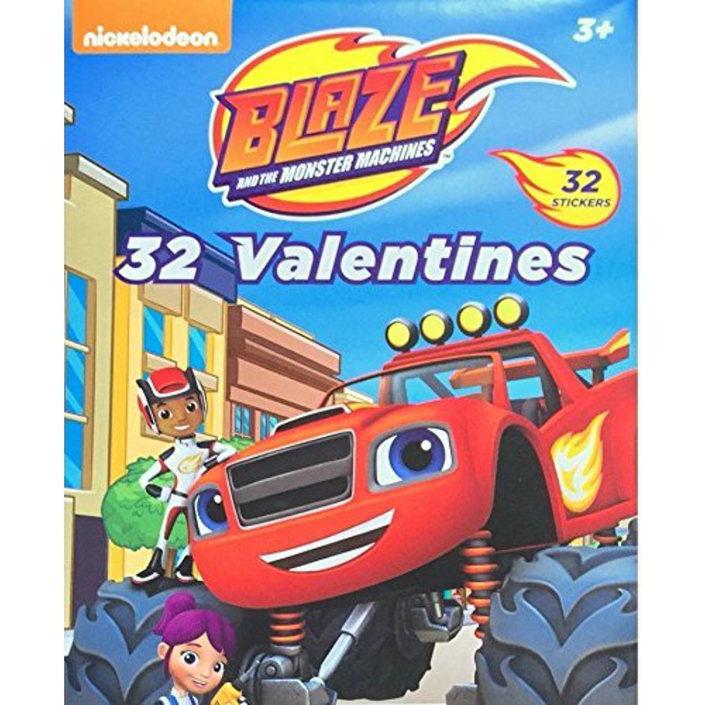Blaze And The Monster Machines Valentines And Stickers - Walmart.com ...