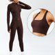 thumbnail image 1 of Conjunto deportivo de Yoga para mujer, chándal suave y transpirable de cintura alta, ropa deportiva para gimnasio, 2 o 3 piezas, 1 of 5