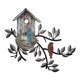 thumbnail image 1 of Decoración de pared con pájaros, decoración de pájaros de metal para pared, arte de pared con pájaros para exteriores, árbol de metal colgante con casa para pájaros para sala de estar, 1 of 6