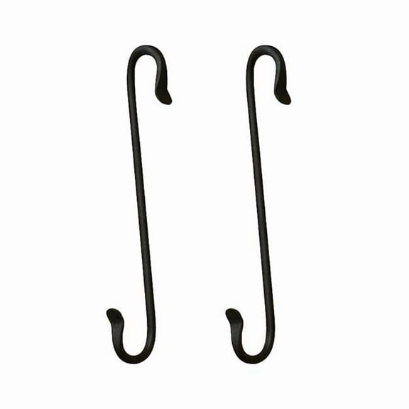 ACHLA Designs TSH-16-2 8 in. S-Hook, Black - Pack of 2