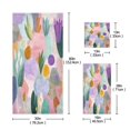 thumbnail image 3 of 3 Piece Bath Towels Set Bath Towel, Hand Towel and Face Towel for Bathroom, Gym, Hotel Abstract Shapes and Forms Pattern, 3 of 8