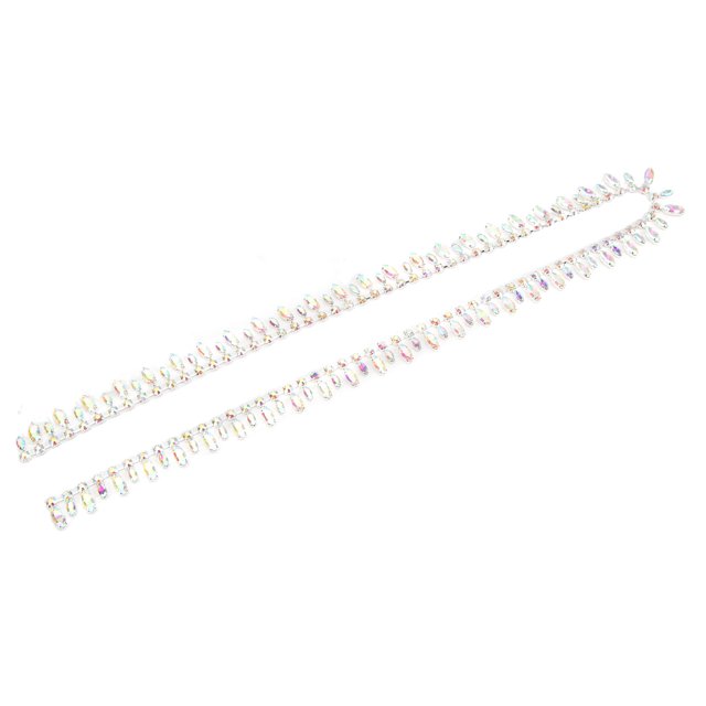 Cadena de diamantes de imitación para manualidades, cadena de diamantes de imitación de 2,3 cm de ancho, cadenas para manualidades, cadena de diamantes de imita